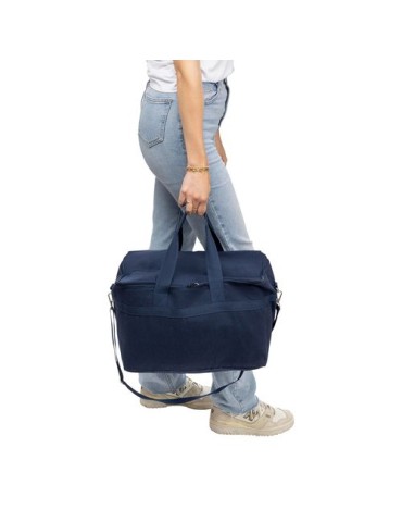 Sac isotherme en polycoton recyclé 330 g/m2 Luz Matières : coton recyclé Couleurs : bleu objet promo petit budget