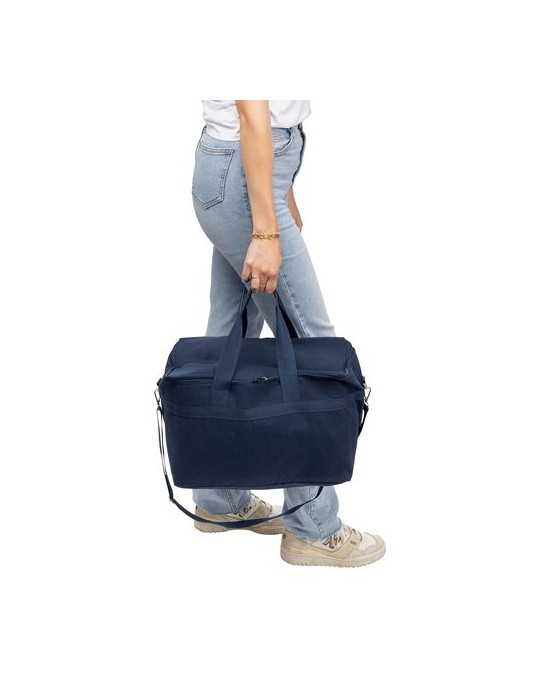 Sac isotherme en polycoton recyclé 330 g/m2 Luz Matières : coton recyclé Couleurs : bleu objet promo petit budget