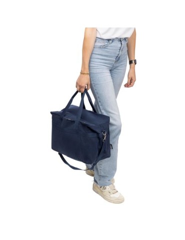 Sac isotherme en polycoton recyclé 330 g/m2 Luz Matières : coton recyclé Couleurs : bleu goodies publicitaire durable