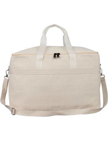 Sac isotherme en polycoton recyclé 330 g/m2 Luz Matières : coton recyclé Couleurs : beige personnalisable avec votre logo