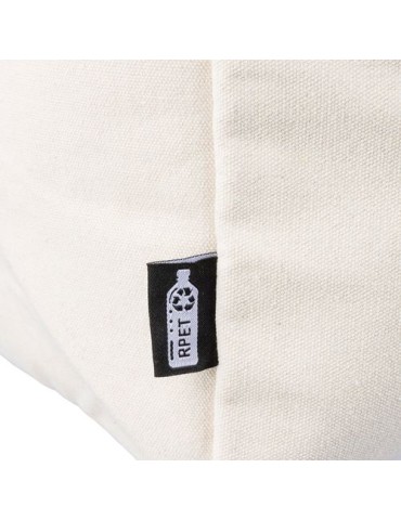 Sac isotherme en polycoton recyclé 330 g/m2 Luz Matières : coton recyclé Couleurs : beige marquage couleur éclatante