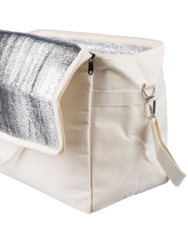 Sac isotherme en polycoton recyclé 330 g/m2 Luz Matières : coton recyclé Couleurs : beige cadeau affaires élégant