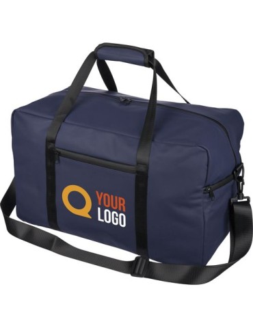 Sac de sport en PU recyclé Mirae Matières : polyester Couleurs : noir marquage laser ultra précis