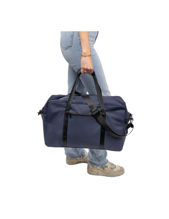 Sac de sport en PU recyclé Mirae Matières : polyester Couleurs : noir goodies publicitaire durable