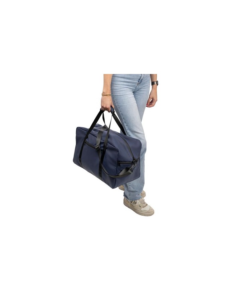 Sac de sport en PU recyclé Mirae Matières : polyester Couleurs : noir cadeau entreprise pas cher