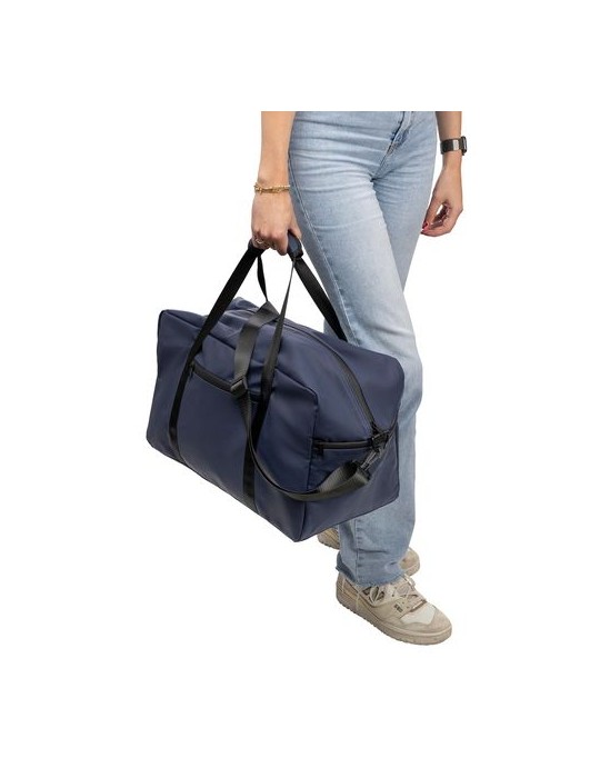 Sac de sport en PU recyclé Mirae Matières : polyester Couleurs : noir cadeau entreprise pas cher