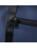 Sac de sport en PU recyclé Mirae Matières : polyester Couleurs : bleu impression logo haute qualité