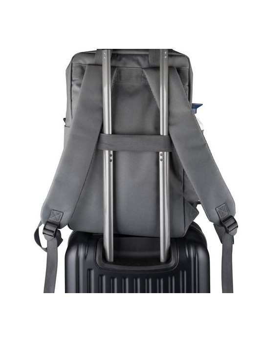 Sac à dos en polyester recyclé 900D Amalia Matières : polyester Couleurs : noir objet publicitaire robuste