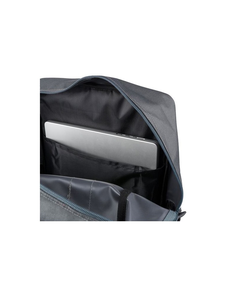 Sac à dos en polyester recyclé 900D Amalia Matières : polyester Couleurs : noir goodies personnalisé en stock