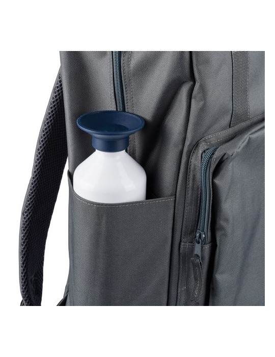 Sac à dos en polyester recyclé 900D Amalia Matières : polyester Couleurs : noir goodies publicitaire événementiel