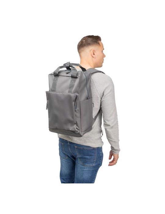 Sac à dos en polyester recyclé 900D Amalia Matières : polyester Couleurs : noir cadeau affaires élégant