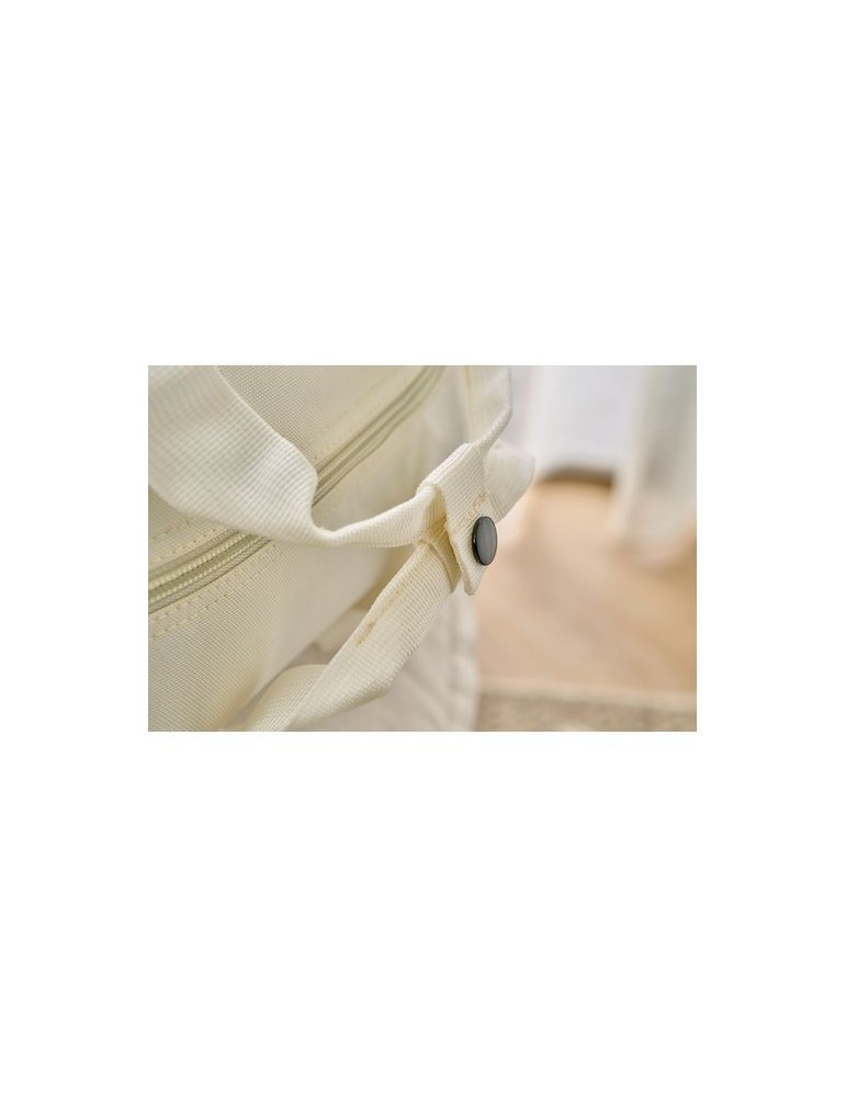 Sac à dos en polyester recyclé 900D Amalia Matières : polyester Couleurs : noir goodies personnalisé en stock