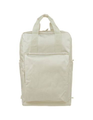 Sac à dos en polyester recyclé 900D Amalia Matières : polyester Couleurs : beige personnalisable avec votre logo