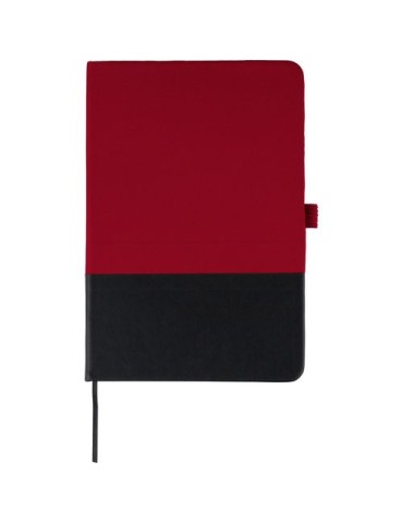 Carnet A5 en polyester rPET Yuna Couleurs : rouge