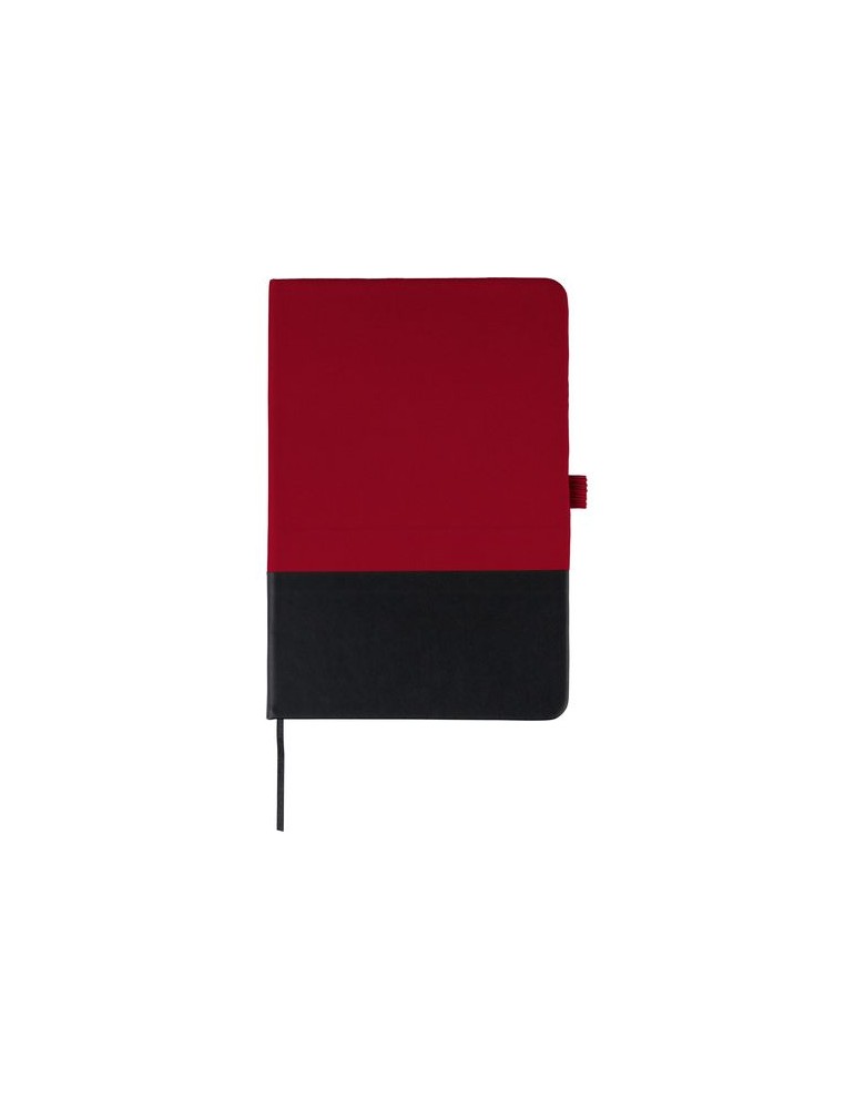 Carnet A5 en polyester rPET Yuna Couleurs : rouge