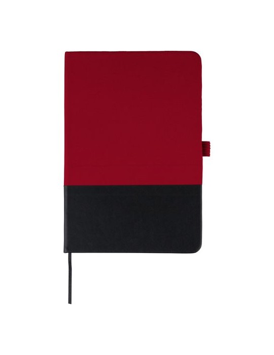 Carnet A5 en polyester rPET Yuna Couleurs : rouge