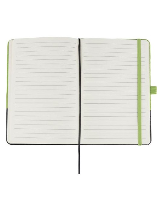 Carnet A5 en polyester rPET Yuna Couleurs : rouge goodies entreprise design