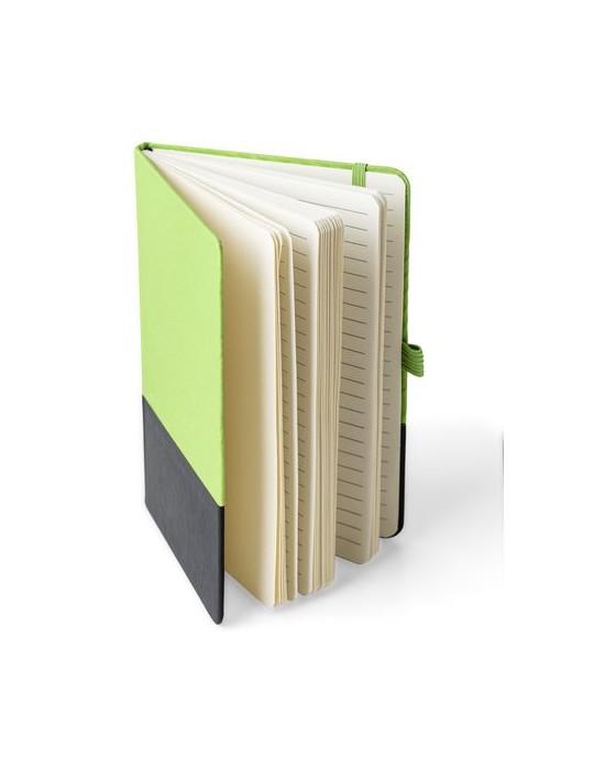 Carnet A5 en polyester rPET Yuna Couleurs : rouge cadeau entreprise pas cher