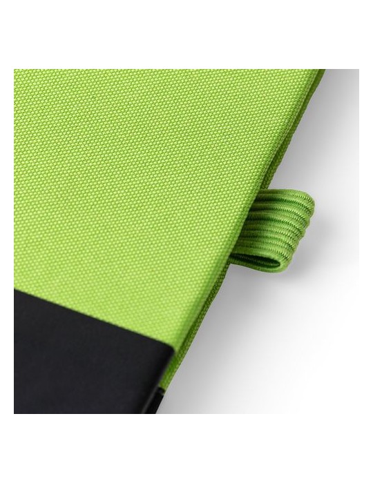 Carnet A5 en polyester rPET Yuna Couleurs : rouge impression haute définition