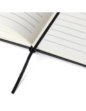 Carnet A5 en polyester rPET Yuna Couleurs : rouge cadeau affaires élégant