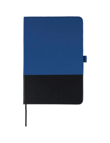 Carnet A5 en polyester rPET Yuna Couleurs : bleu cobalt cadeau entreprise pas cher