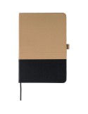 Carnet A5 en polyester rPET Yuna Couleurs : beige personnalisable avec votre logo