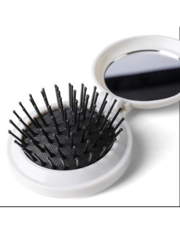 Brosse pliable en ABS Eloi Matières : ABS recyclé Couleurs : blanc impression haute définition