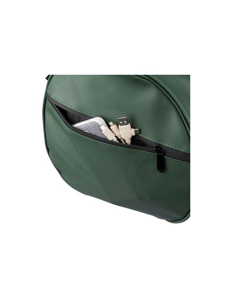 Sac de sport en rPET Aisha Matières : PET recyclé Couleurs : noir marquage couleur éclatante