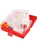 Trousse de premiers secours PP Amina Matières : polyester Couleurs : rouge personnalisable avec votre logo
