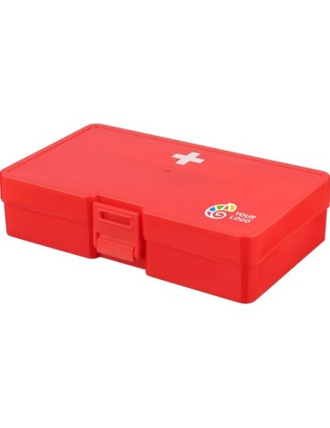 Trousse de premiers secours PP Amina Matières : polyester Couleurs : rouge cadeau entreprise pas cher