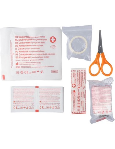Trousse de premiers secours PP Amina Matières : polyester Couleurs : rouge marquage laser ultra précis
