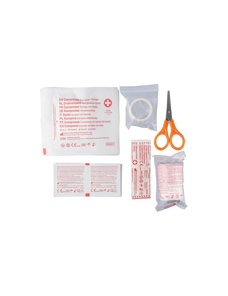 Trousse de premiers secours PP Amina Matières : polyester Couleurs : rouge marquage laser ultra précis