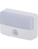 Lampe rechargeable avec détecteur en ABS recyclé Ari Matières : cuivre Couleurs : blanc personnalisable avec votre logo