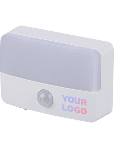 Lampe rechargeable avec détecteur en ABS recyclé Ari Matières : cuivre Couleurs : blanc cadeau entreprise pas cher