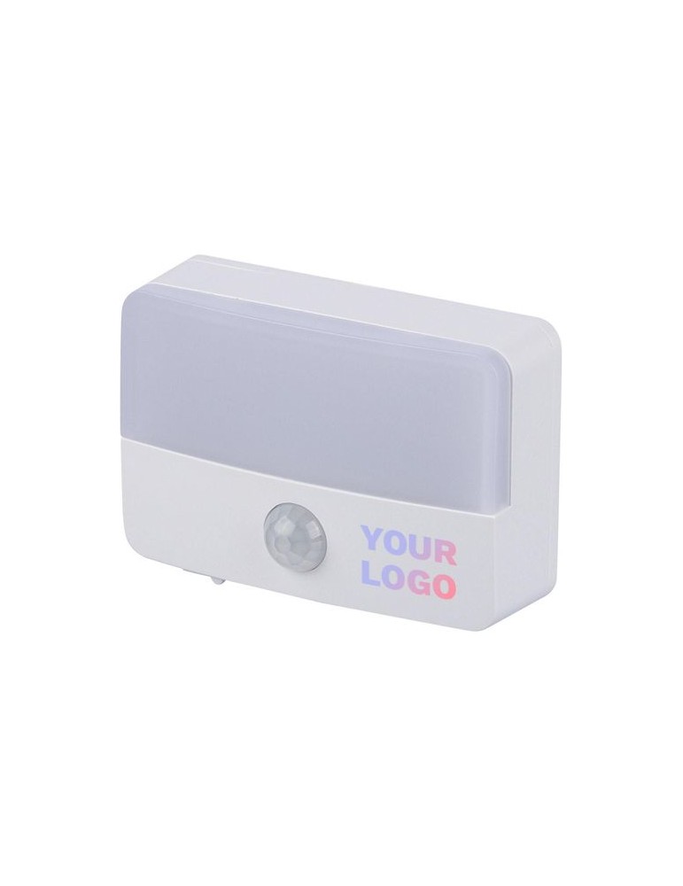 Lampe rechargeable avec détecteur en ABS recyclé Ari Matières : cuivre Couleurs : blanc cadeau entreprise pas cher