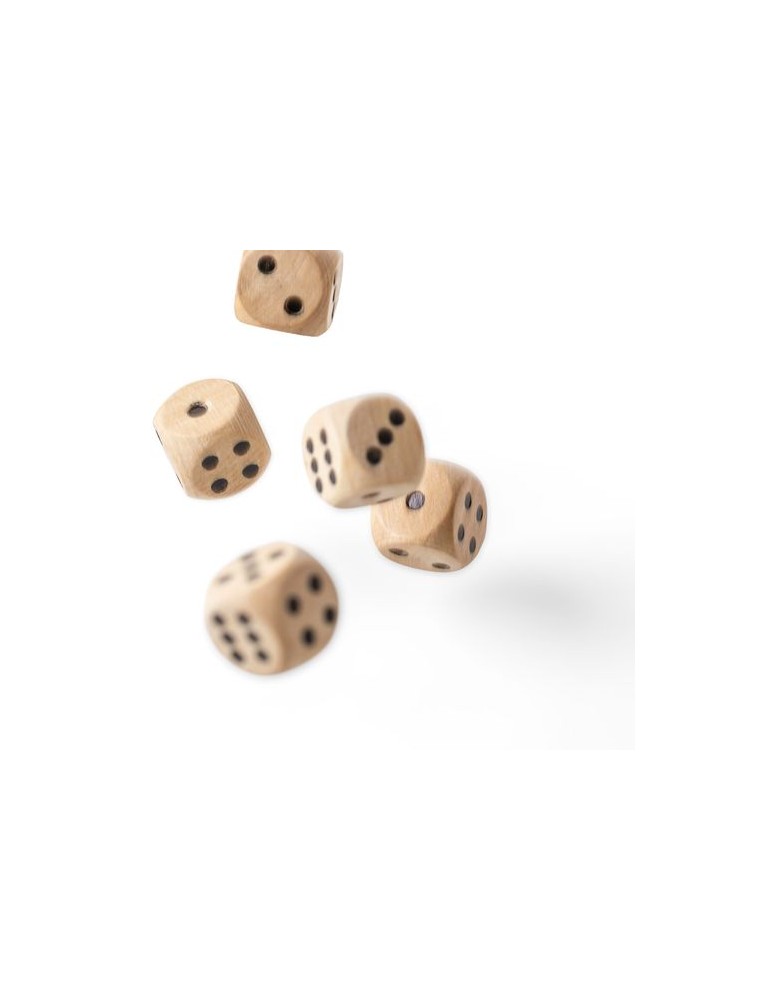 Jeu de dés en bois de hêtre Celine Matières : bois Couleurs : brun livraison express 24h 48h
