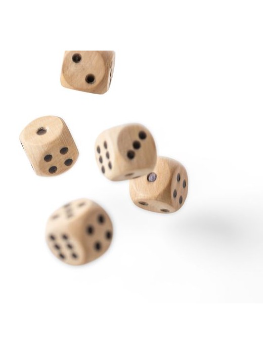 Jeu de dés en bois de hêtre Celine Matières : bois Couleurs : brun livraison express 24h 48h