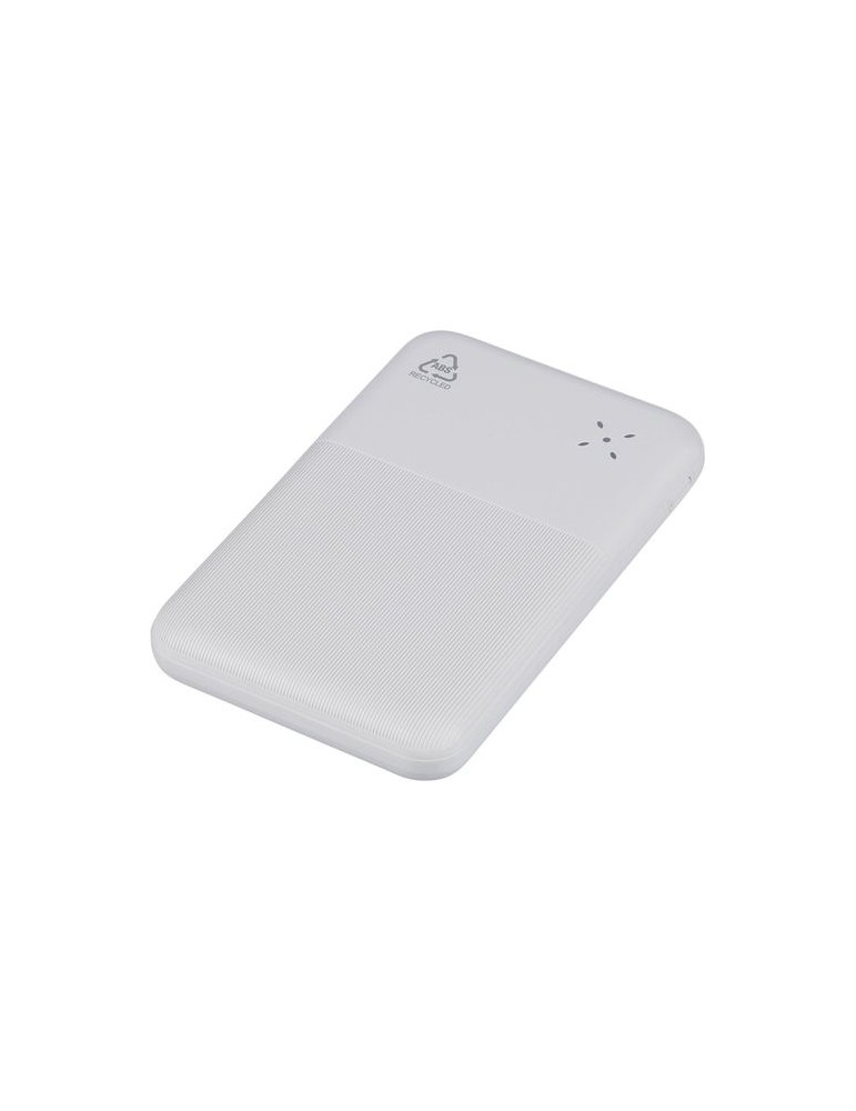 Power bank en ABS recyclé Tavi Matières : ABS recyclé Couleurs : noir goodies publicitaire événementiel