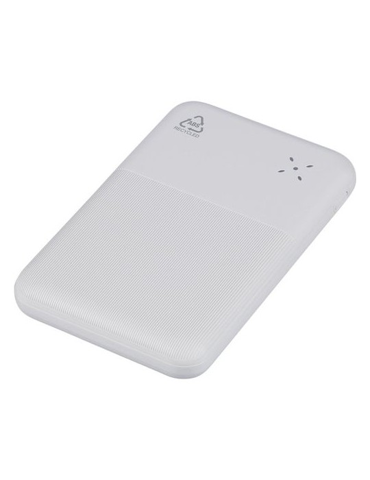 Power bank en ABS recyclé Tavi Matières : ABS recyclé Couleurs : noir goodies publicitaire événementiel