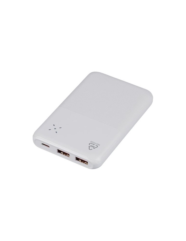 Power bank en ABS recyclé Tavi Matières : ABS recyclé Couleurs : noir cadeau collaborateur premium