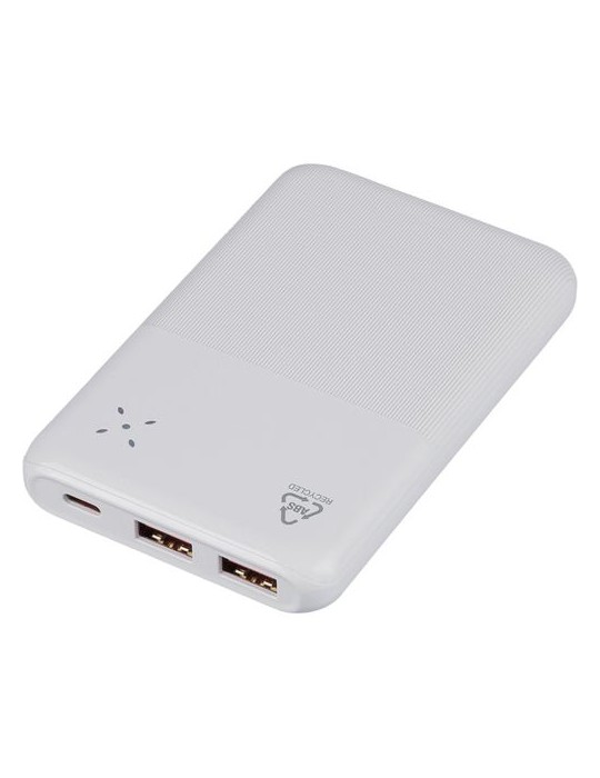 Power bank en ABS recyclé Tavi Matières : ABS recyclé Couleurs : noir cadeau collaborateur premium