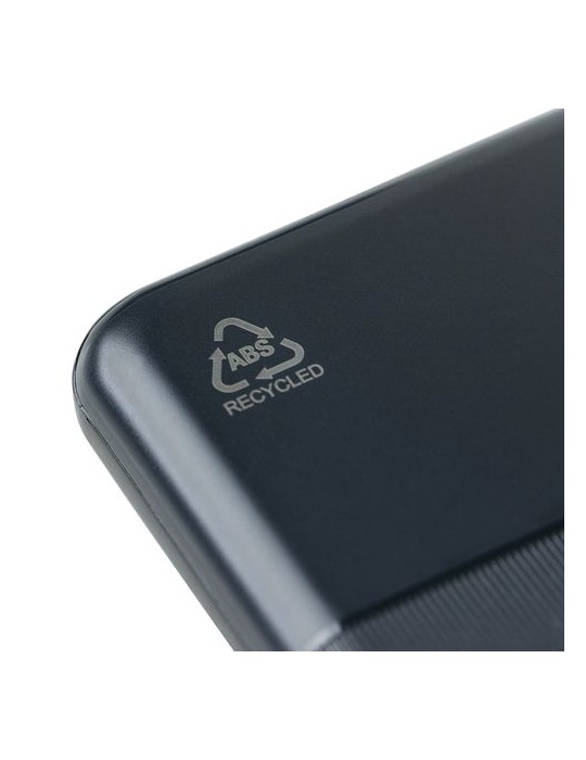 Power bank en ABS recyclé Tavi Matières : ABS recyclé Couleurs : noir cadeau client original