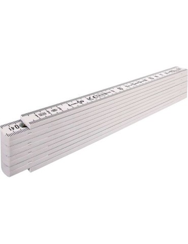 Mètre pliant Stabila en ABS de 2 m Gloria 1100 Série Matières : ABS Couleurs : blanc cadeau entreprise pas cher