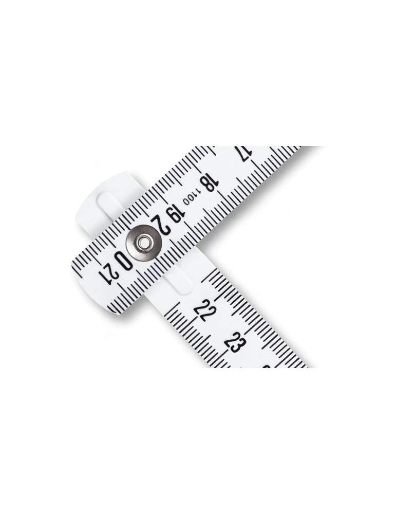 Mètre pliant Stabila en ABS de 2 m Gloria 1100 Série Matières : ABS Couleurs : blanc goodies publicitaire événementiel