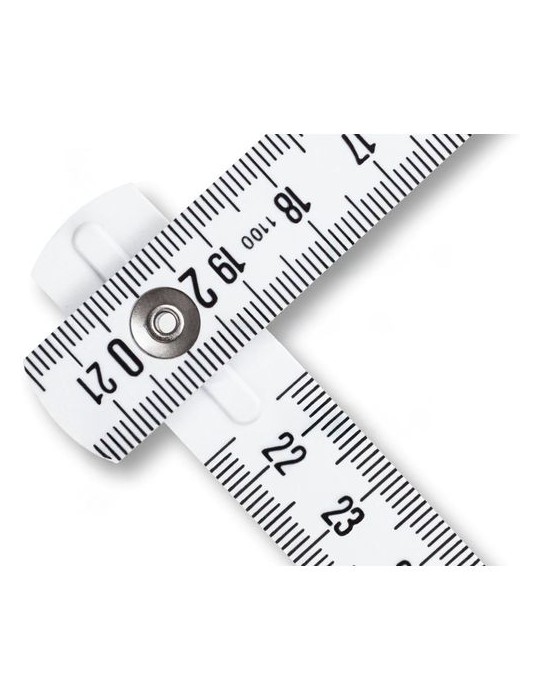 Mètre pliant Stabila en ABS de 2 m Gloria 1100 Série Matières : ABS Couleurs : blanc goodies publicitaire événementiel