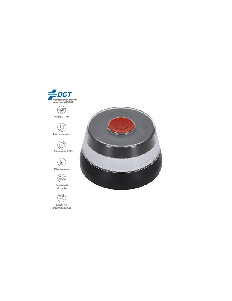 Lumière Urgence V16 Géolocalisée Pylon Couleurs : noir