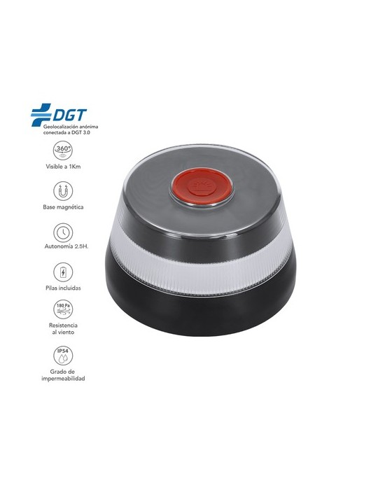 Lumière Urgence V16 Géolocalisée Pylon Couleurs : noir