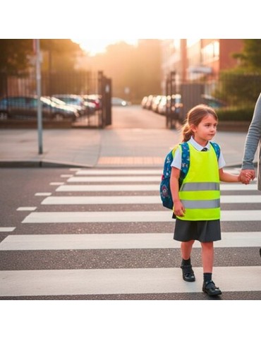 Gilet réfléchissant pour enfants | Nestana Matières : polyester Couleurs : jaune 2
