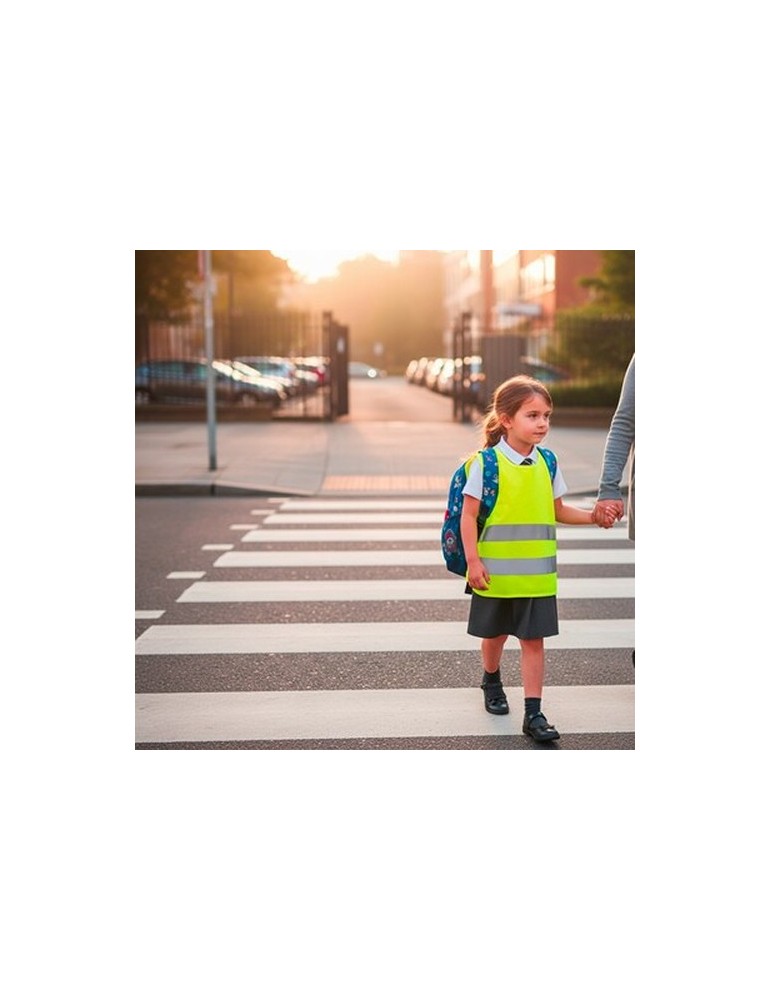 Gilet réfléchissant pour enfants | Nestana Matières : polyester Couleurs : jaune personnalisable avec votre logo