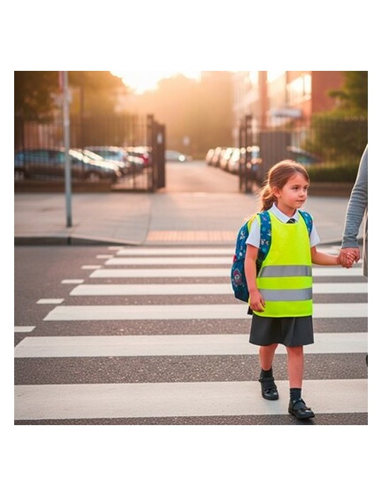 Gilet réfléchissant pour enfants | Nestana Matières : polyester Couleurs : jaune personnalisable avec votre logo
